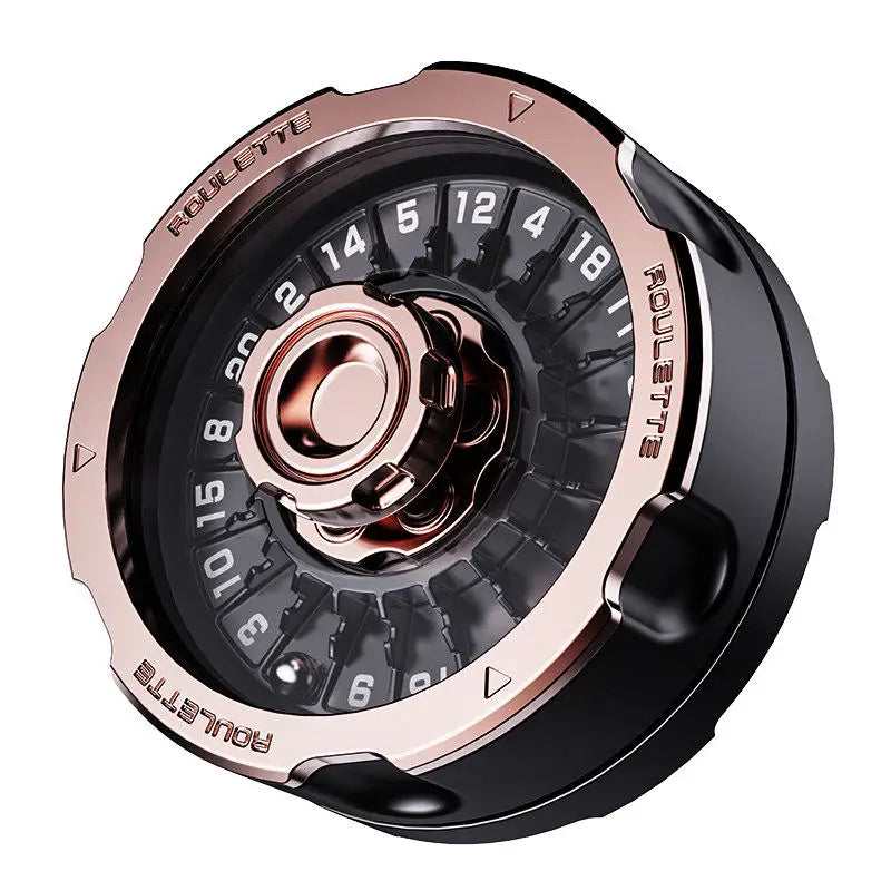 Mechanical Roulette Rotating Fidget Roller Dice Decision Game Hand Spinner Metal EDC Stress Relief Office Desk Toys Anti Anxiety
