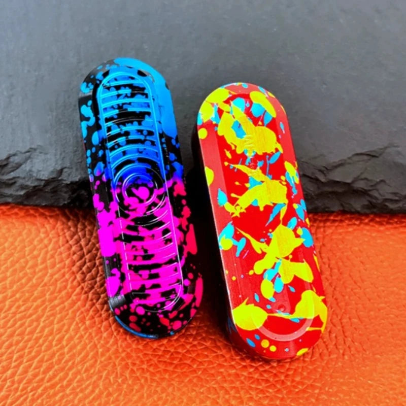Mini Fidget Mechanical Slider Dense Magnetic Push Card Plate Pocket Haptic Coin EDC Metal Sensory Stress Relief Toy Anti Anxiety