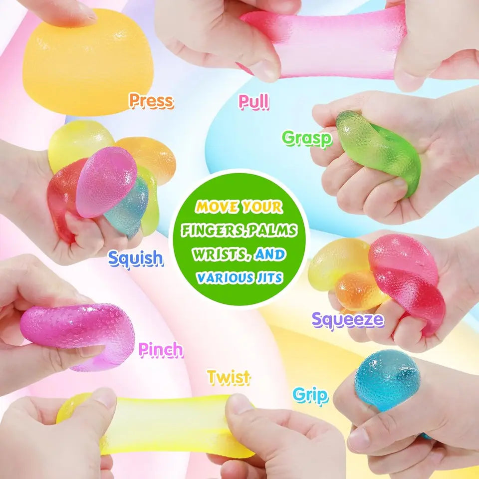 Maltose Stress Ball Squishy Toys Stretchy Slow Rebound Anxiety Stress Relief Sensory Fidget Toys for Boys Girls Party Favors
