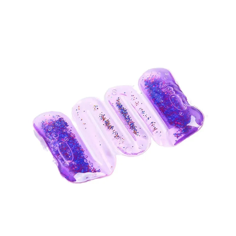Funny Summer Novelty Decompression Roller Kids Toys Hydration Bag Squeeze Gold Dust Star Water Party Game Anti Stress Girl Toys