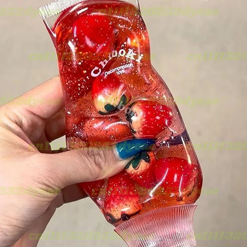 Fruit Filled Maltose Toothpaste Stress Relief Ball Soft Slow Rising Deformable Squeeze Squishy Fidget Sensory Toy