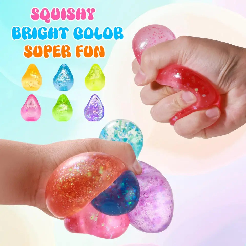 Maltose Stress Ball Squishy Toys Stretchy Slow Rebound Anxiety Stress Relief Sensory Fidget Toys for Boys Girls Party Favors